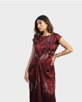 The Molten Merlot Dress