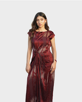 The Molten Merlot Dress
